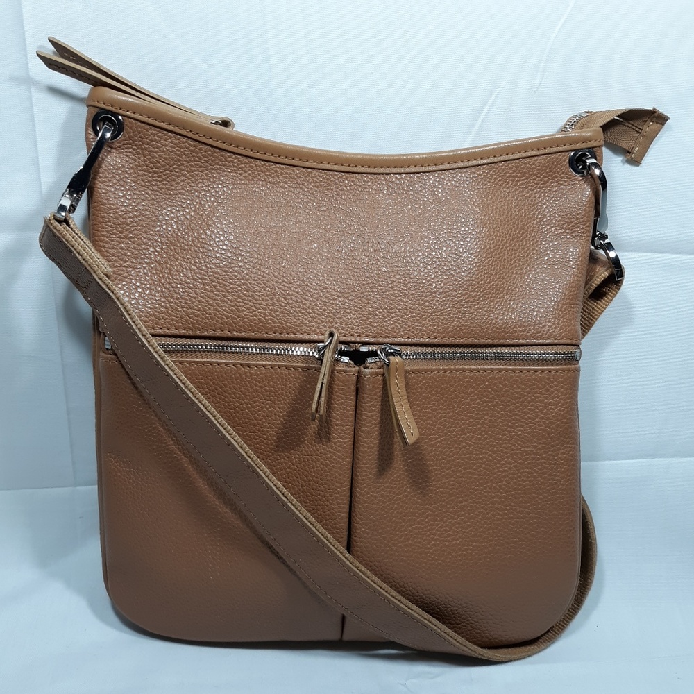 LONGCHAMP Veau Foulonne Leather Crossbody Bag